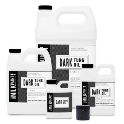 dark tung oil food-safe finish from Real Milk Paint