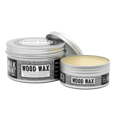 Real Milk Paint wood wax without harsh chemicals and free from sticky residue