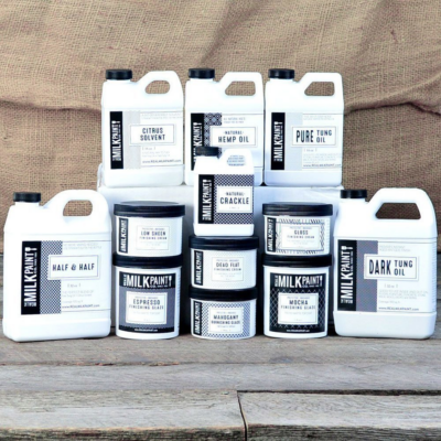 Real Milk Paint's finishing oils, an excellent choice for your top coat